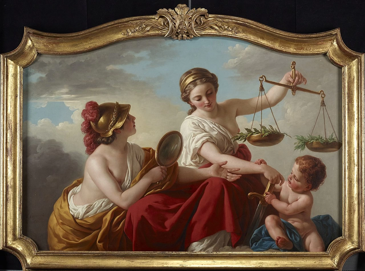 Giustizia disarmata dall'innocenza e applaudita dalla prudenza - Princeton University Art Museum